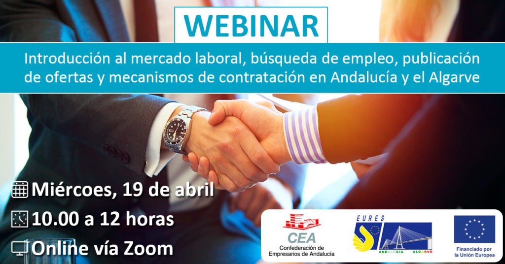 Ficha resumen webinar CEA “Introducción al mercado laboral, búsqueda de empleo, publicación de ofertas y mecanismos de contratación en Andalucía y el Algarve