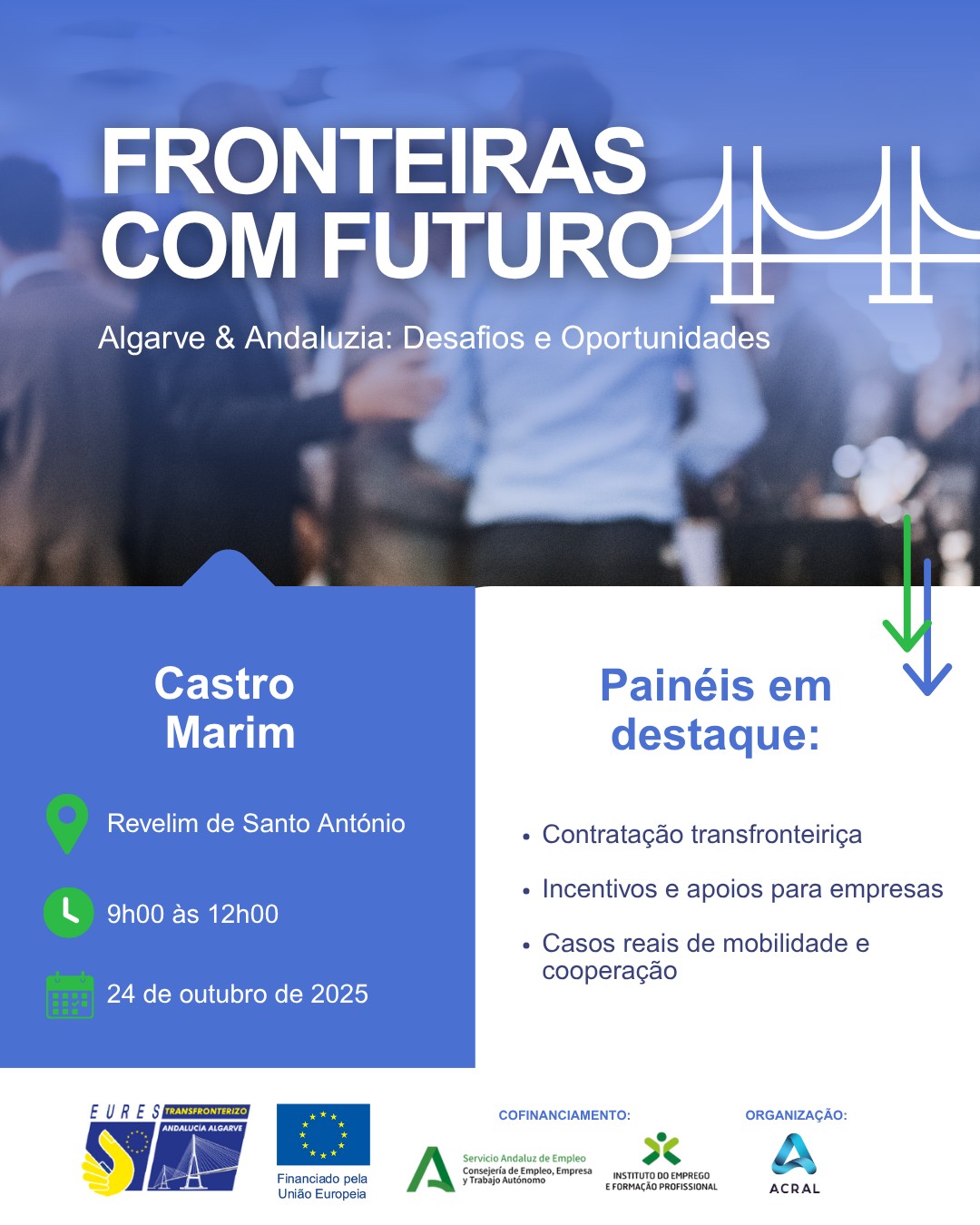 Próximo workshop ACRAL: “Fronteras con Futuro | Algarve & Andalucía: Desafíos y Oportunidades”
