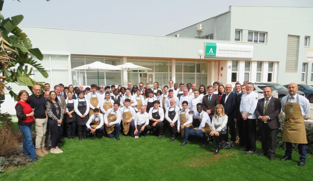 Eventos EURES-T AA: La Escuela de Hostelería de Islantilla recibe a estudiantes y profesorado de la Escuela de Hostelería de Vila Real de Sto. Antonio en el marco de los T-Days promovido por Odiana