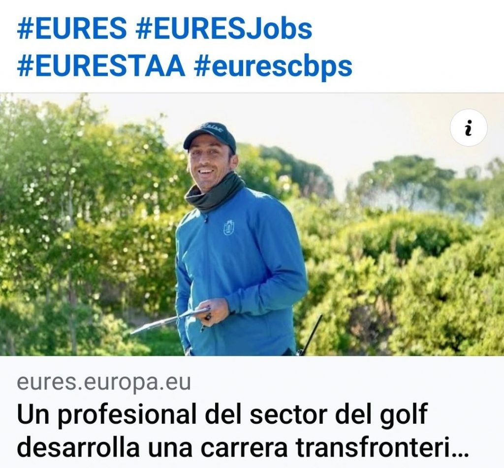 Un profesional del sector del golf desarrolla una carrera transfronteriza con el apoyo de EURES